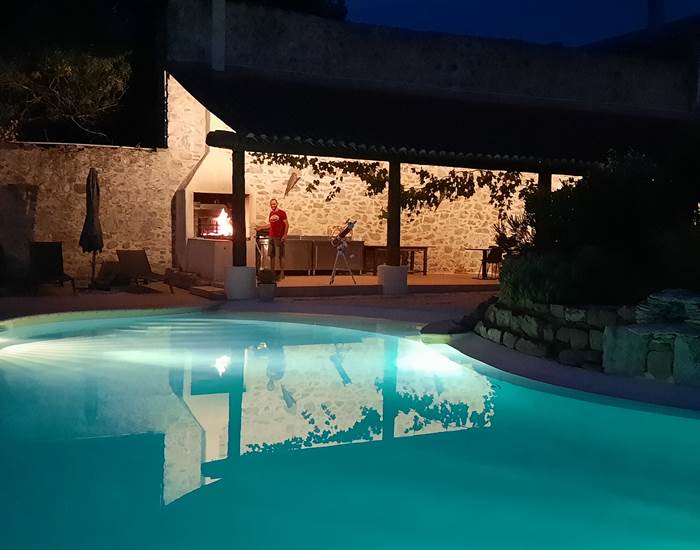 Barbecue à la table d'hôtes de ce soir