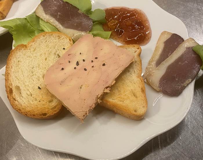Assiette de foie gras
