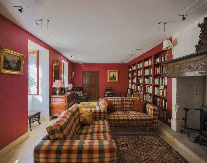 1 logis a Domme - Salon Bibliothèque