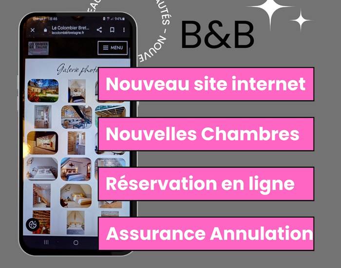 Site officiel du colombier bretagne réservation directe en ligne