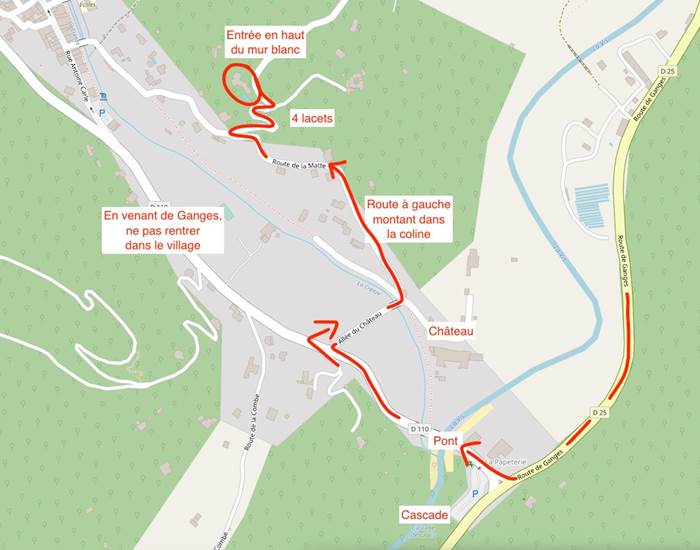 Instructions pour arriver à la villa les Oliviers