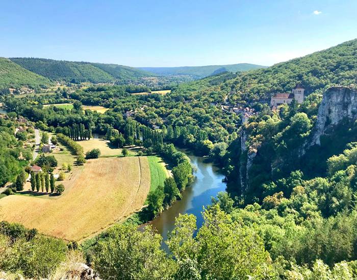 Point de vue sur Saint Cirq Lapopie