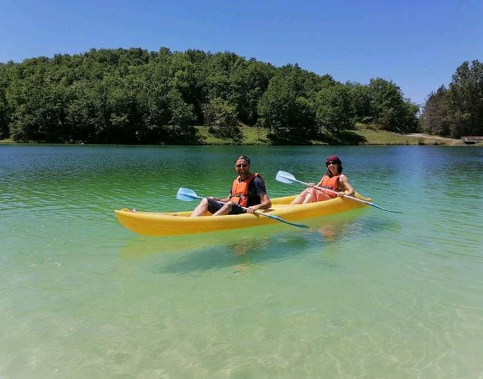 Balade en kayak sur le lac