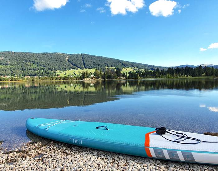 stand up paddle au lac des Rousses