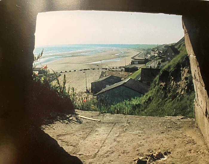 Vue d'Omaha depuis 1 bunker à l'ouest de la plage