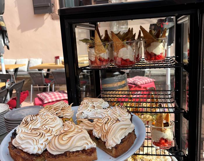 Vitrine de desserts