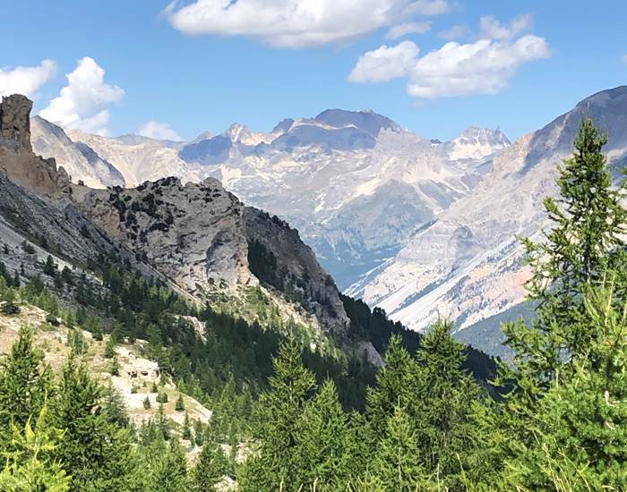 Vue sur la vallée de la Clarée