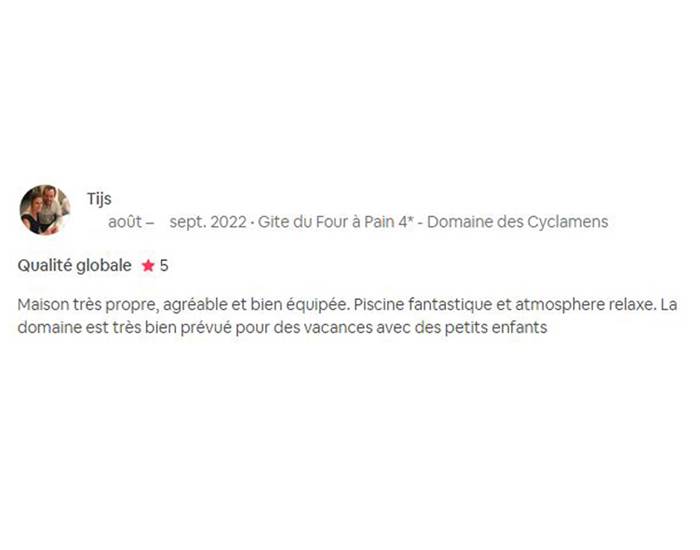 Avis Domaine des Cyclamens 2022