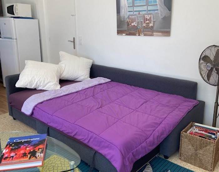 Séjour - canapé-lit 140 cm ouvert