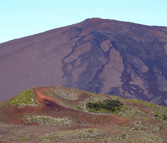 Piton de la Fournaise et piton Rouge