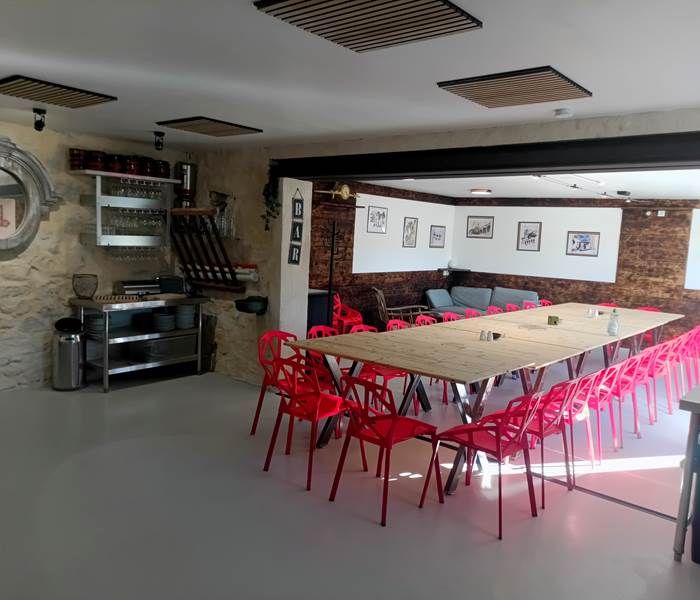 Les gîtes de Moussan - salle de recéption