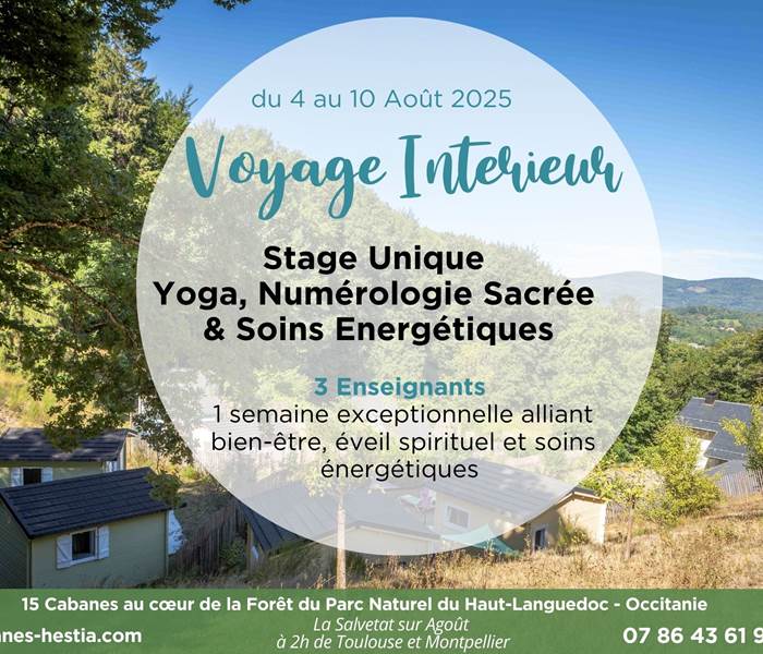 1 semaine Yoga, Numérologie, Soins Energétiques