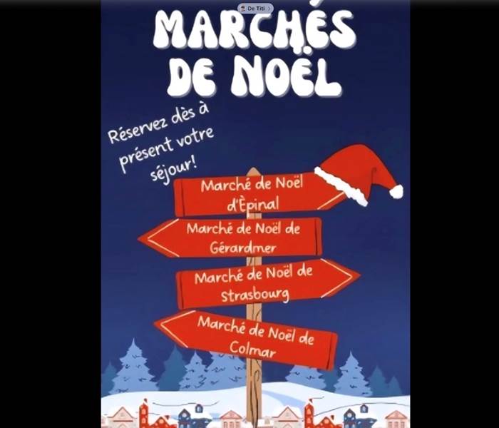 Réservez aux Deux Maisons pour les Marchés de Noël