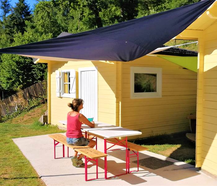 Twin Cabane, terrasse