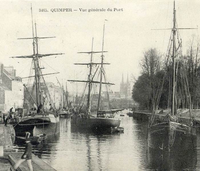 Le port de Quimper 1920
