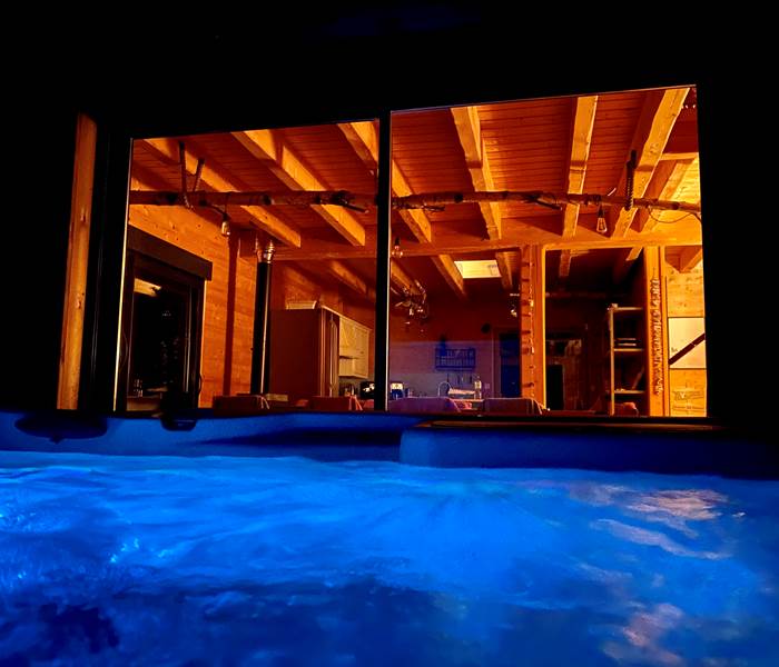 Spa privatif de nuit
