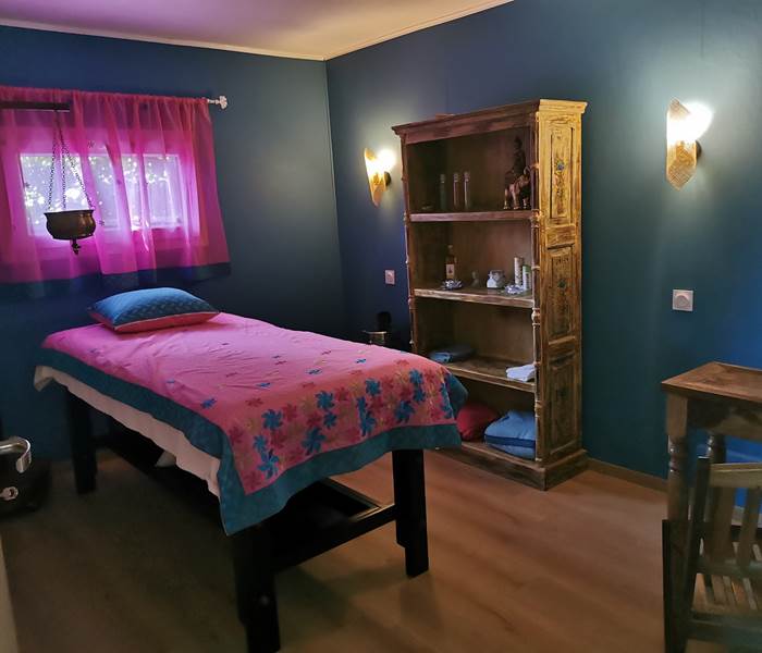 salle de massage soin ayurvédique cure spa chambre d'hôtes bien être morbihan bretagne