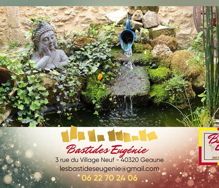 Résidence Bastides Eugénie - Patio des bassins cascades, cour intérieure