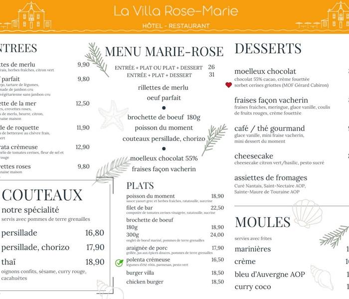 Menu 2025