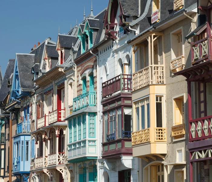 Les façades de Mers-Les-Bains