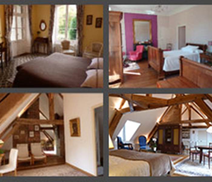 Détail de nos quatre chambres