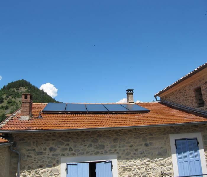 Chauffe-eau solaire de l'Asphodèle, plein sud