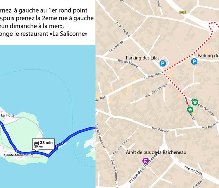 Plan d'accès Maisons de l'Olivette