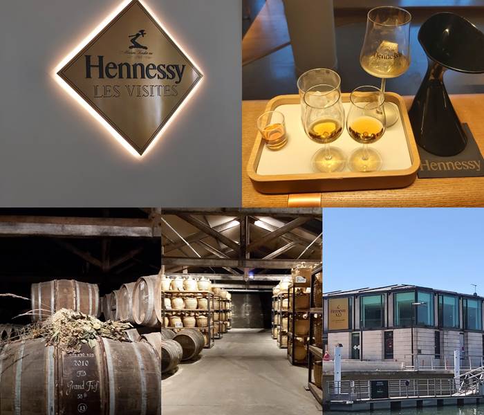 Visite des chais Hennessy