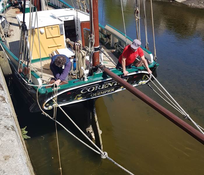sortie de l'eau