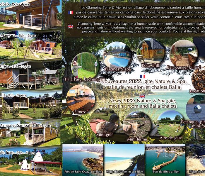 La brochure du glamping 2022 - verso