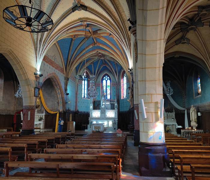 L'église de Sainte-Croix à Oloron Sainte-Marie dans le Béarn