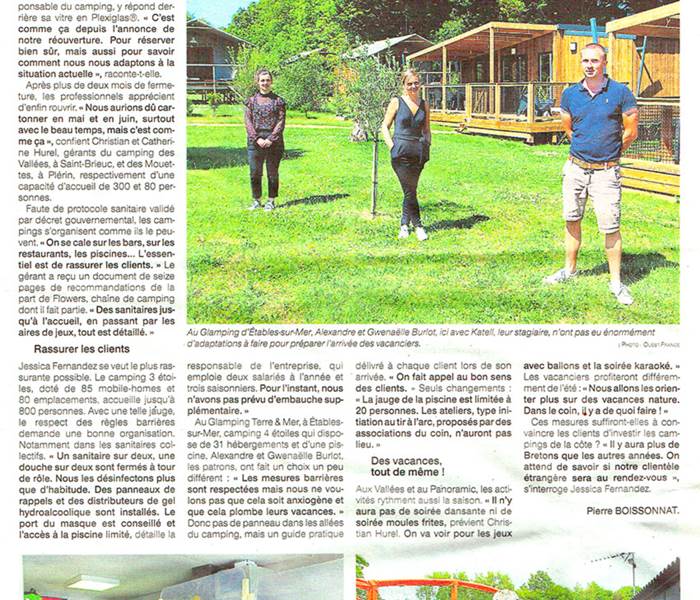 Ouest France du 14 juin 2020