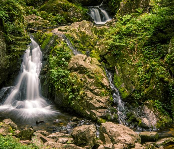 Grande Cascade de Tendon hauteur de 32m, Vosges