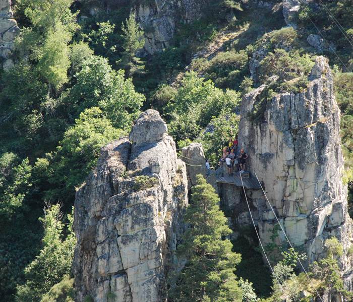 Les Chalets de la Margeride: Une Tyrolienne impressionnante