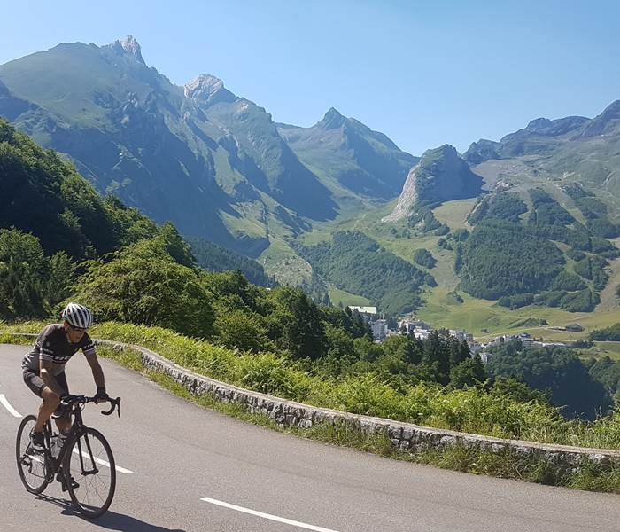 Vélo sur le col d'Aubisque