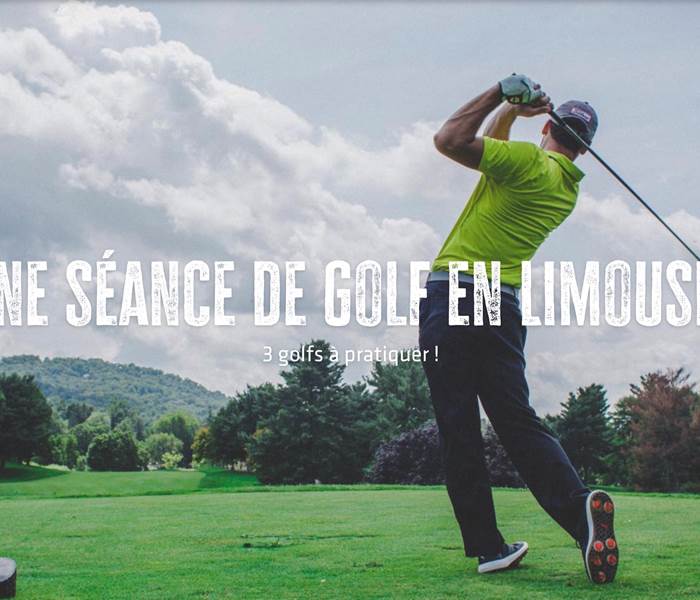 Séance de golf