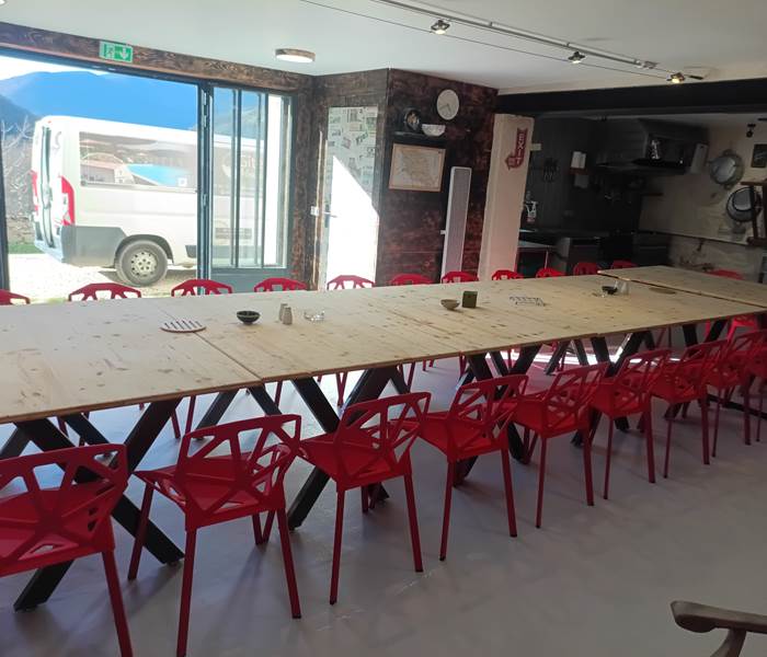 Les gîtes de Moussan - salle de recéption