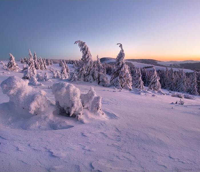 Les Hautes-Vosges en hiver