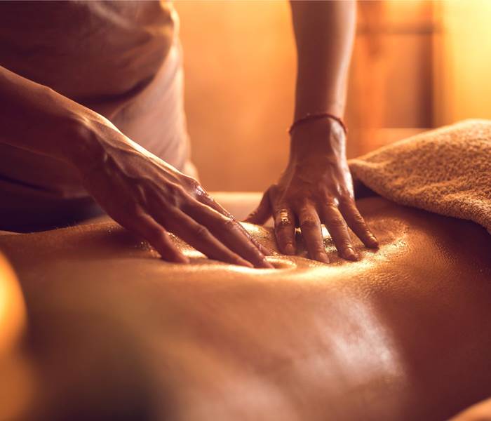 massage dos chambre d'hôtes bien être spa morbihan bretagne séjour détente repos ressourcement cure ayurvédique