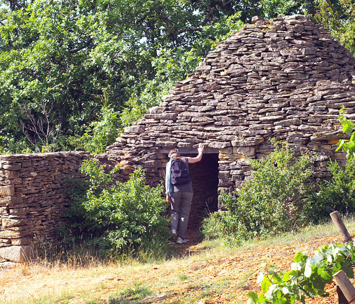La cadole, petite maison dans les vignes