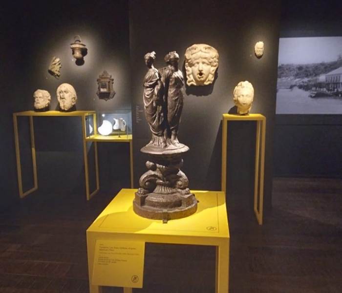 vestige de l'éruption