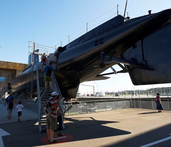 Visite du Sous-marin Flore à Lorient La Base