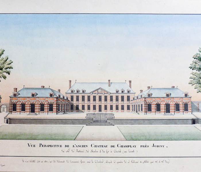 Gravure de l'ancien chateau