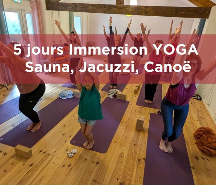Vacances Yoga & Canoë hébergement et repas inclus