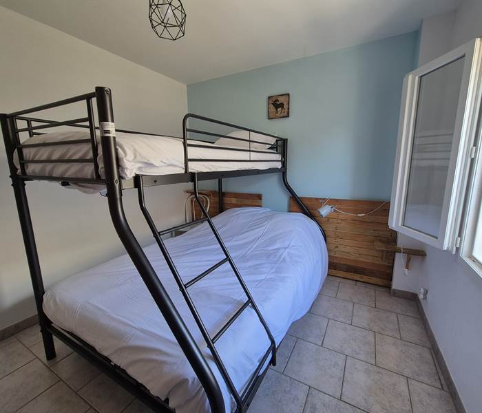 Les gîtes de Moussan - gîte 3 - chambre 2 - lit superposé