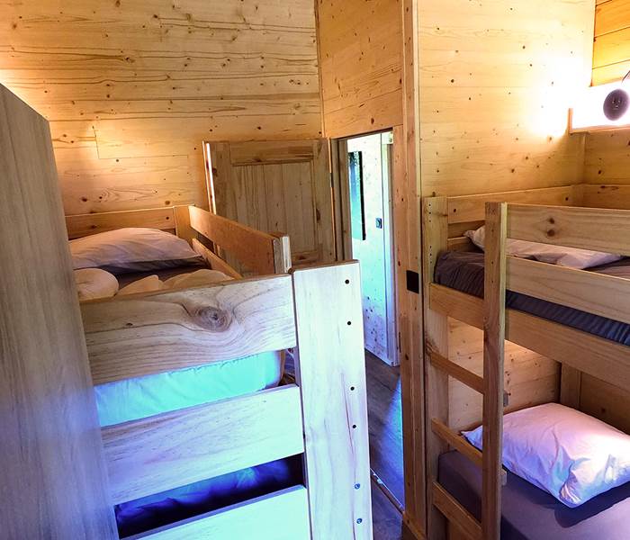 Chalet Komodo - Chambre enfants quadruple vue 2