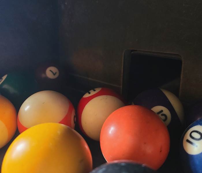 Boules de billard en attente de joueurs...
