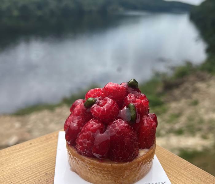 Tarte aux framboises - Maison Borzeix Besse