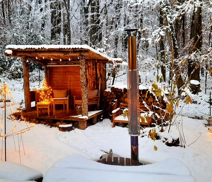 Domaine dans la forêt