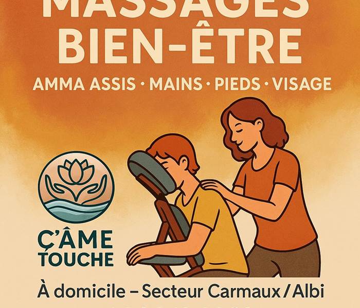 Ç'ÂME TOUCHE — Massages bien-être à domicile
